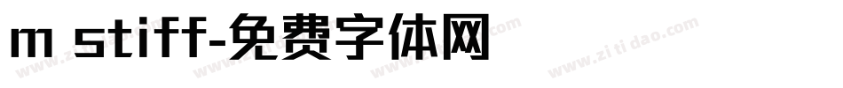 m stiff字体转换